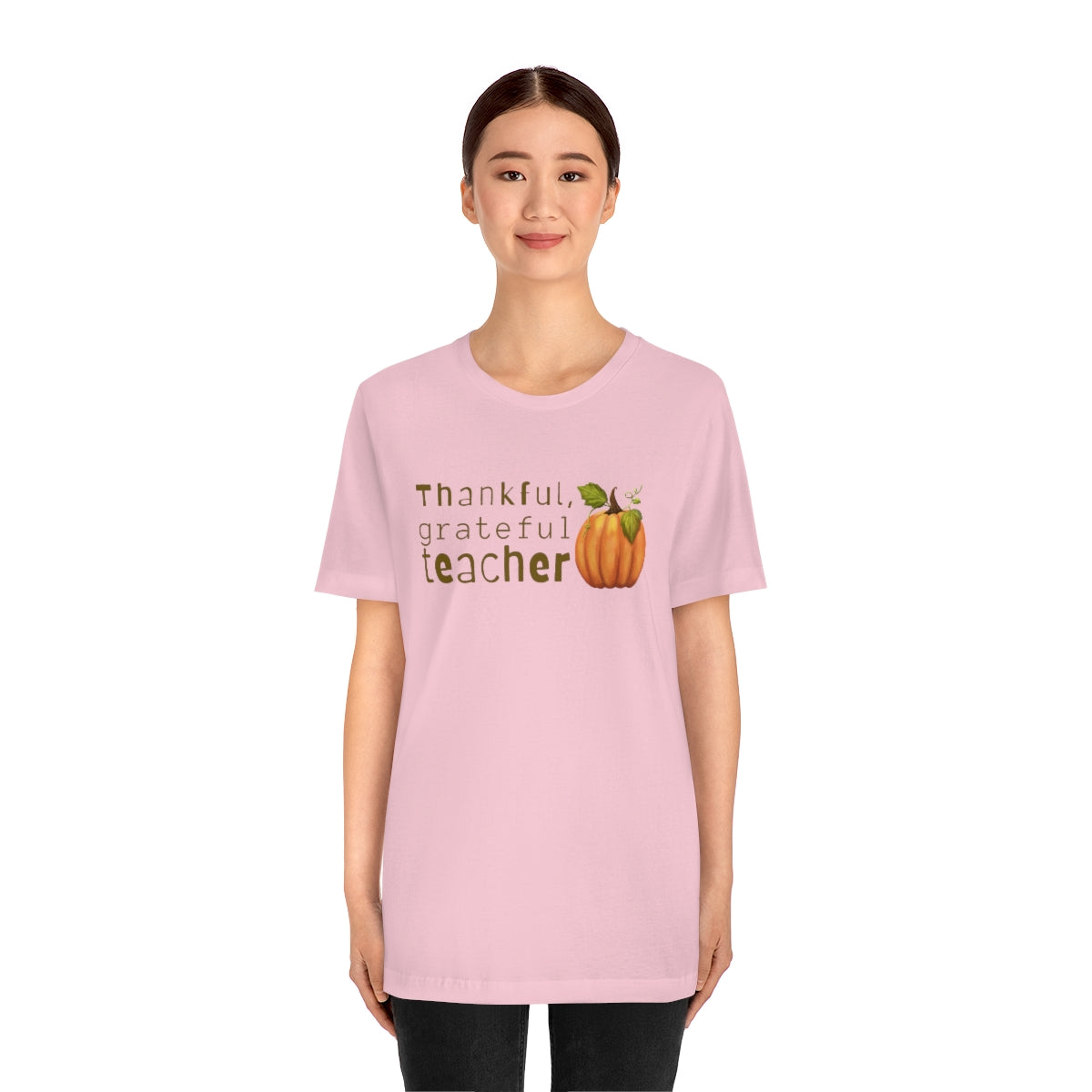 Thankful Grateful Teacher Unisex Jersey Short Sleeve Tee