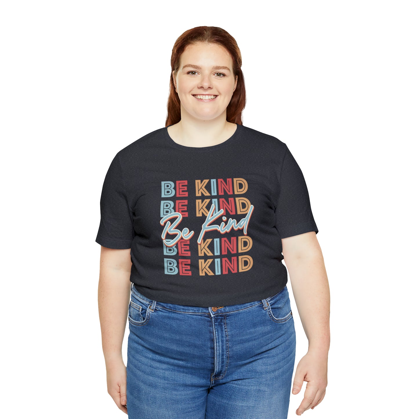 BE KIND on Repeat Unisex Jersey Short Sleeve Tee