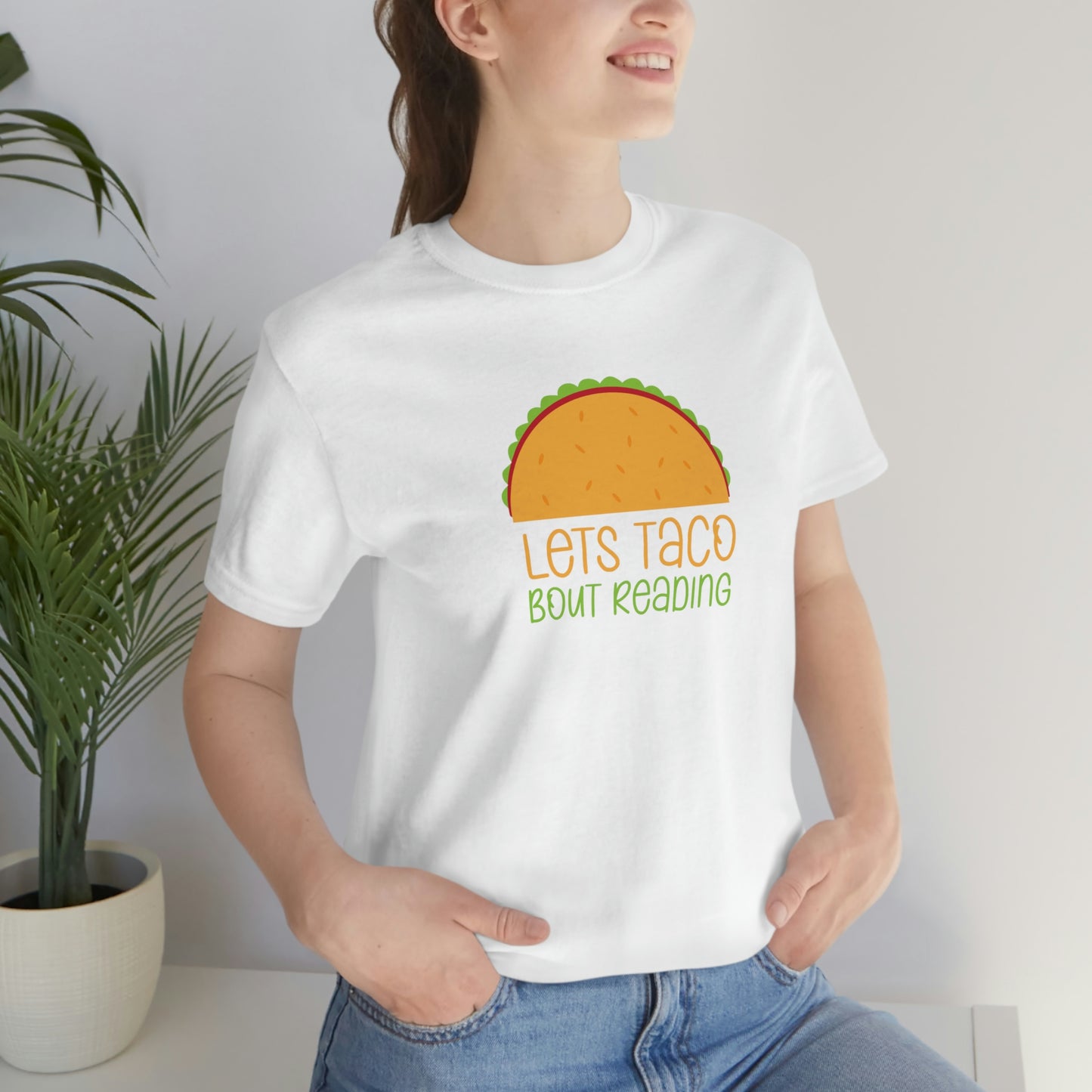 Let's Taco Bout Reading Unisex Jersey Short Sleeve Tee