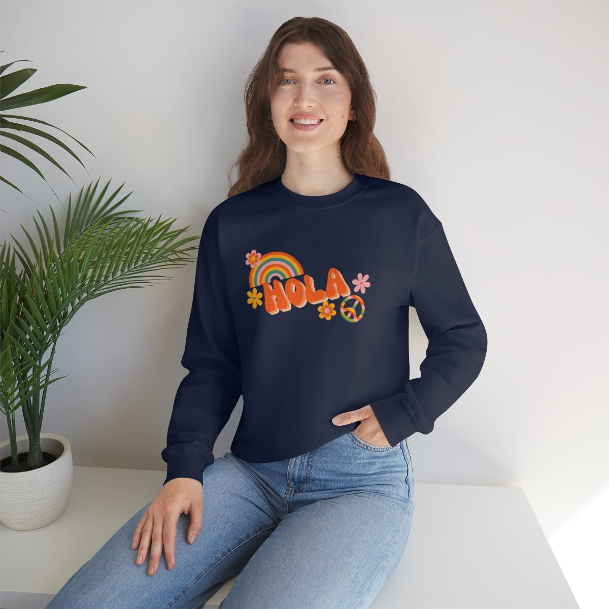 Hola Unisex Heavy Blend™ Crewneck Sweatshirt