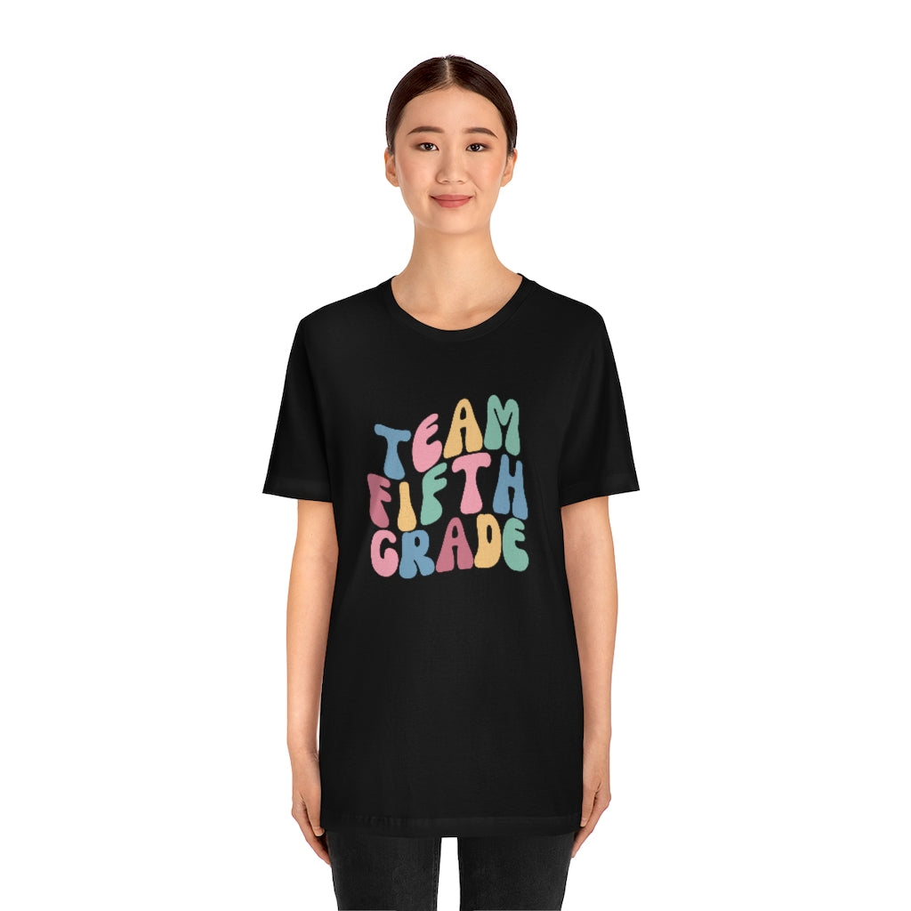 Team Fifth Grade Unisex Jersey Short Sleeve Tee