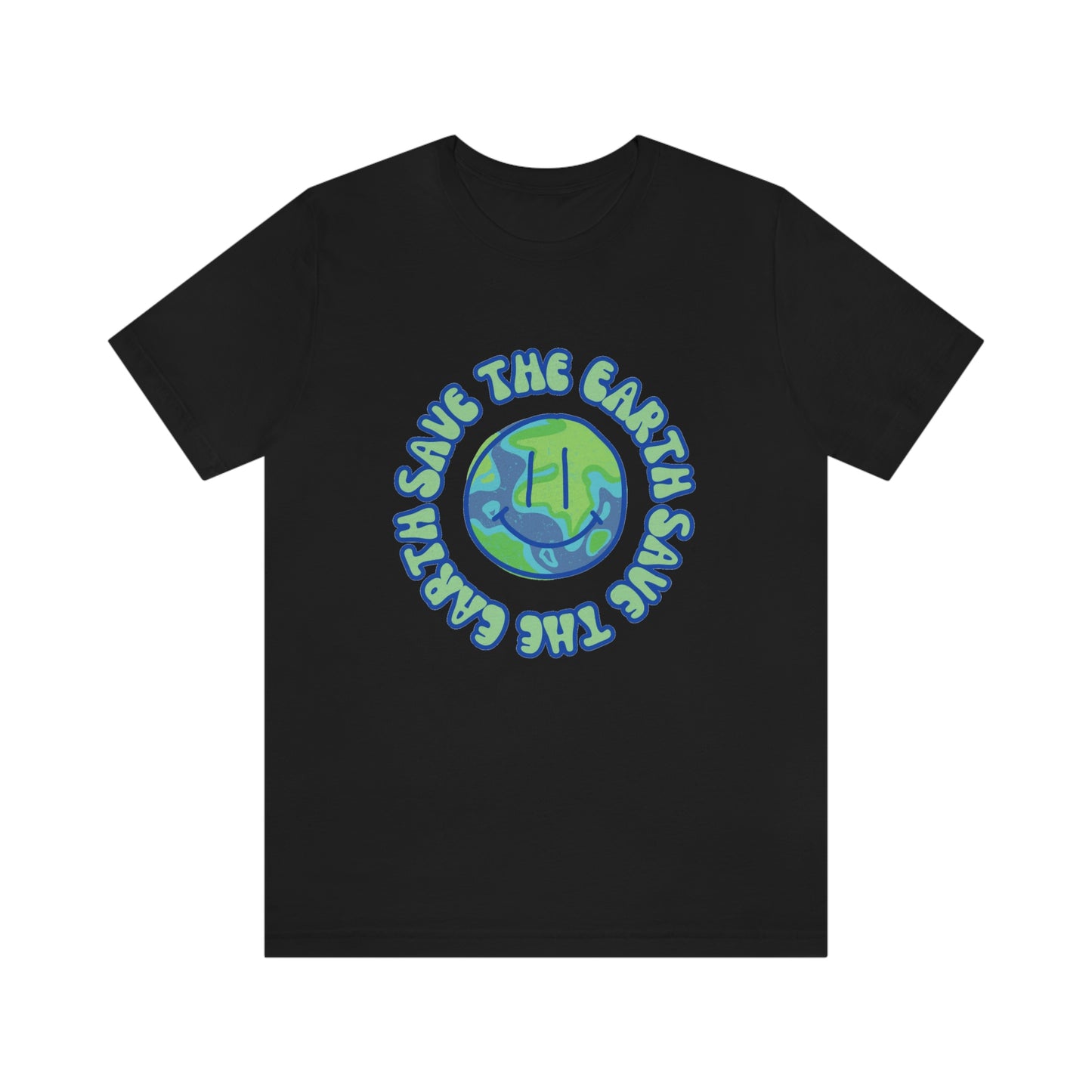 Save the Earth Smiley Unisex Jersey Short Sleeve Tee