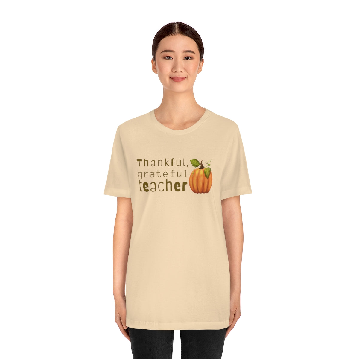 Thankful Grateful Teacher Unisex Jersey Short Sleeve Tee