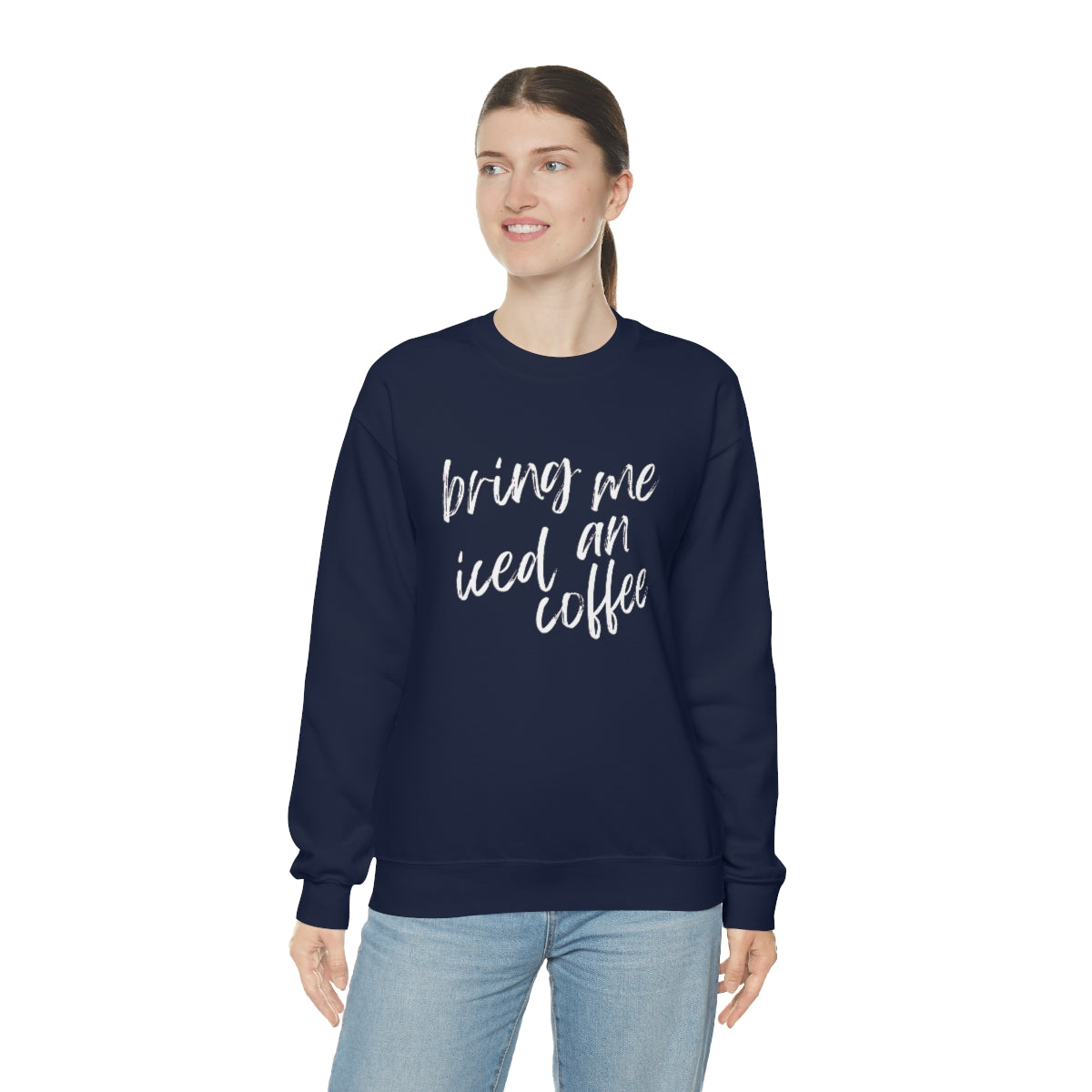 Bring Me An Iced Coffee Unisex Heavy Blend™ Crewneck Sweatshirt