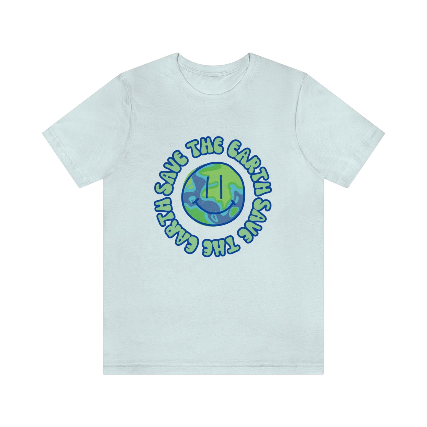 Save the Earth Smiley Unisex Jersey Short Sleeve Tee