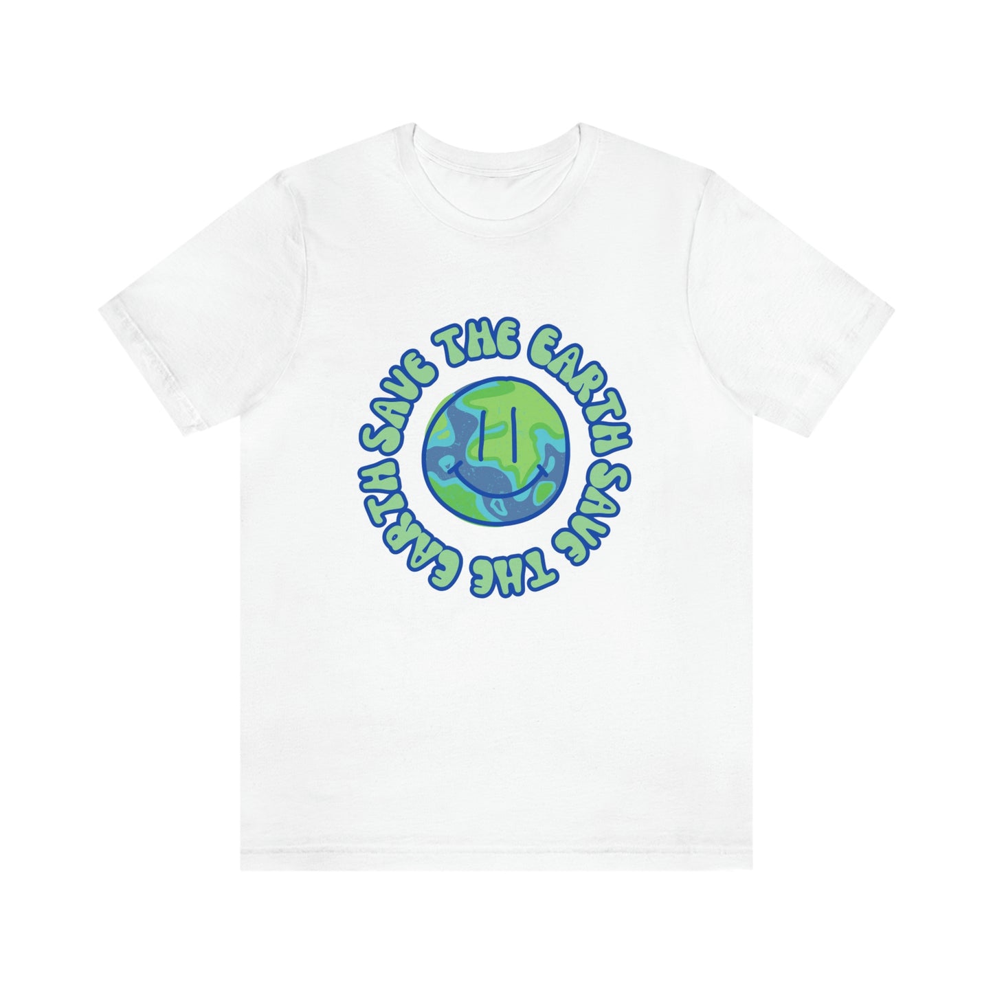 Save the Earth Smiley Unisex Jersey Short Sleeve Tee