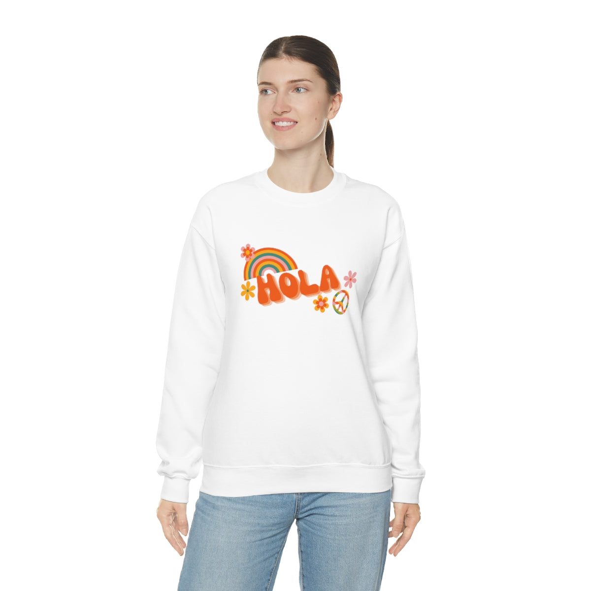 Hola Unisex Heavy Blend™ Crewneck Sweatshirt