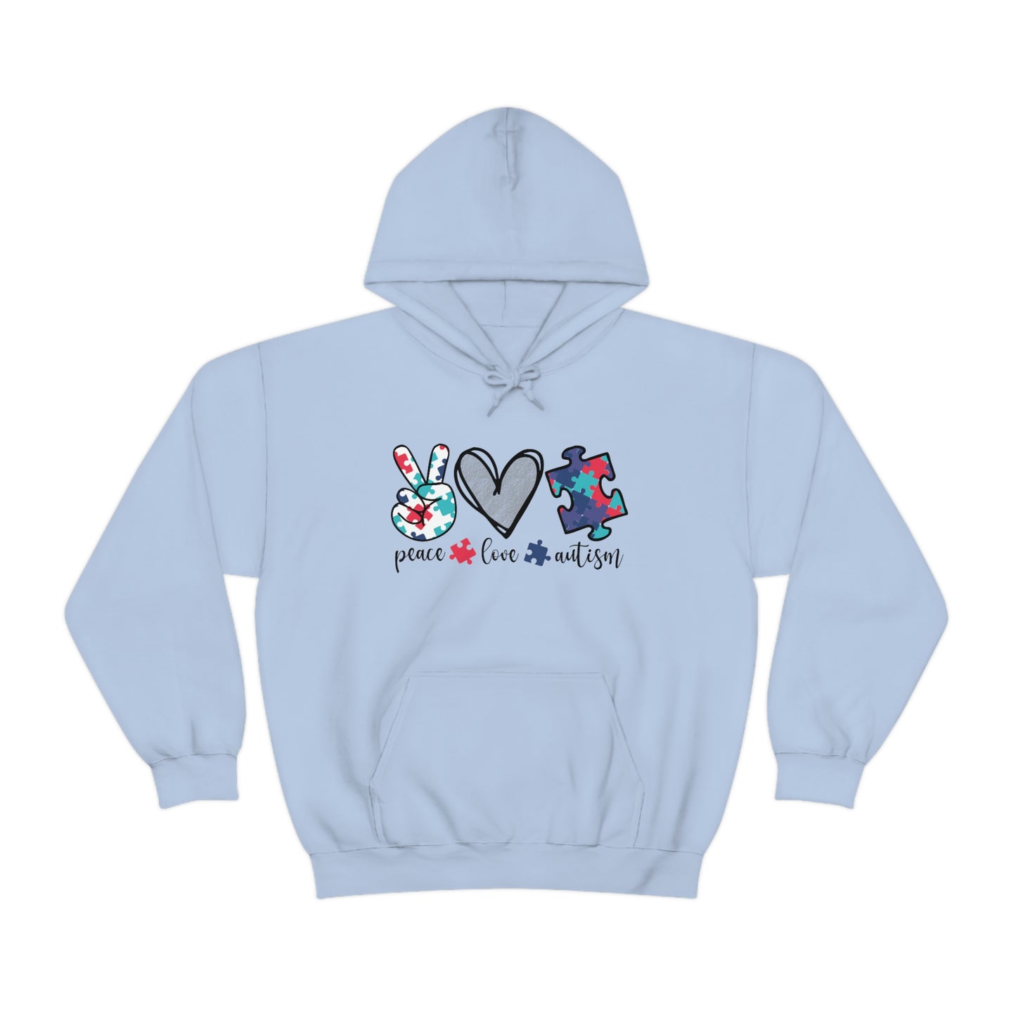 Peace Love Autism Unisex Hoodie