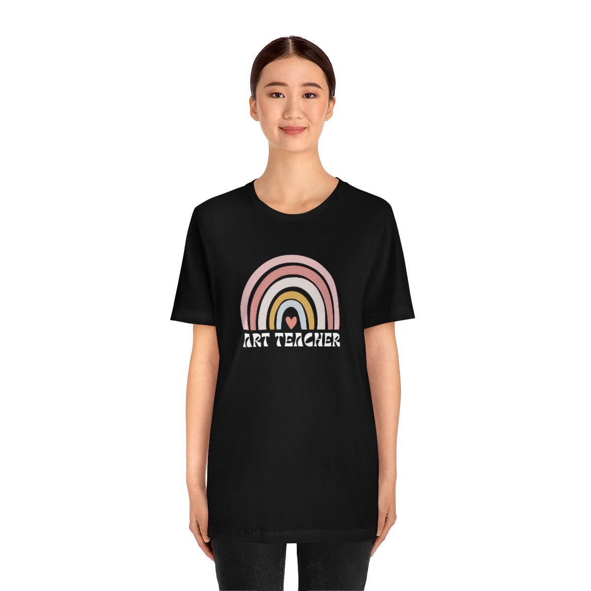 Art Teacher Rainbow Unisex Jersey Short Sleeve Tee