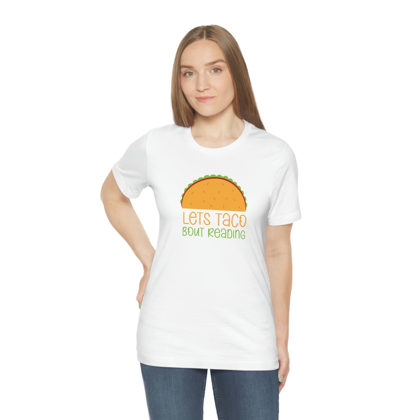 Let's Taco Bout Reading Unisex Jersey Short Sleeve Tee