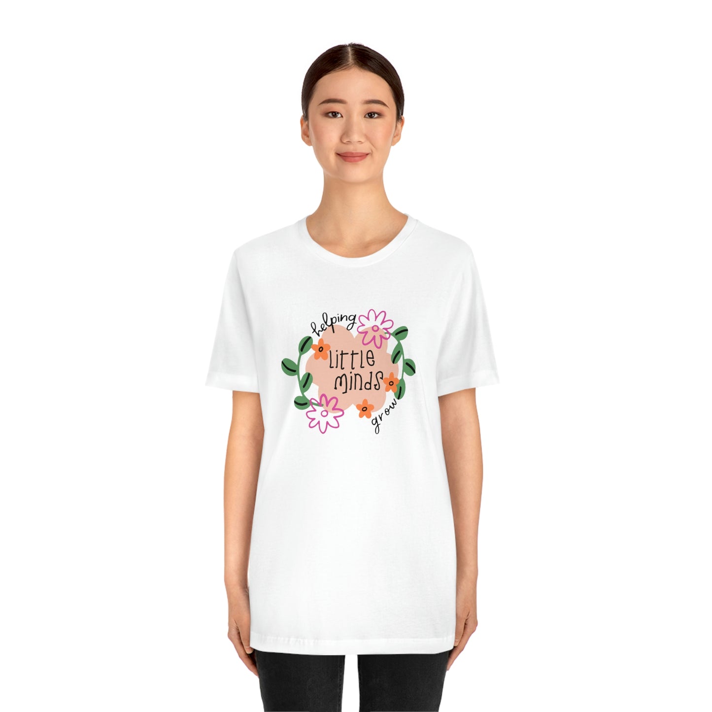 Helping Little Minds Grow Unisex Jersey Short Sleeve Tee