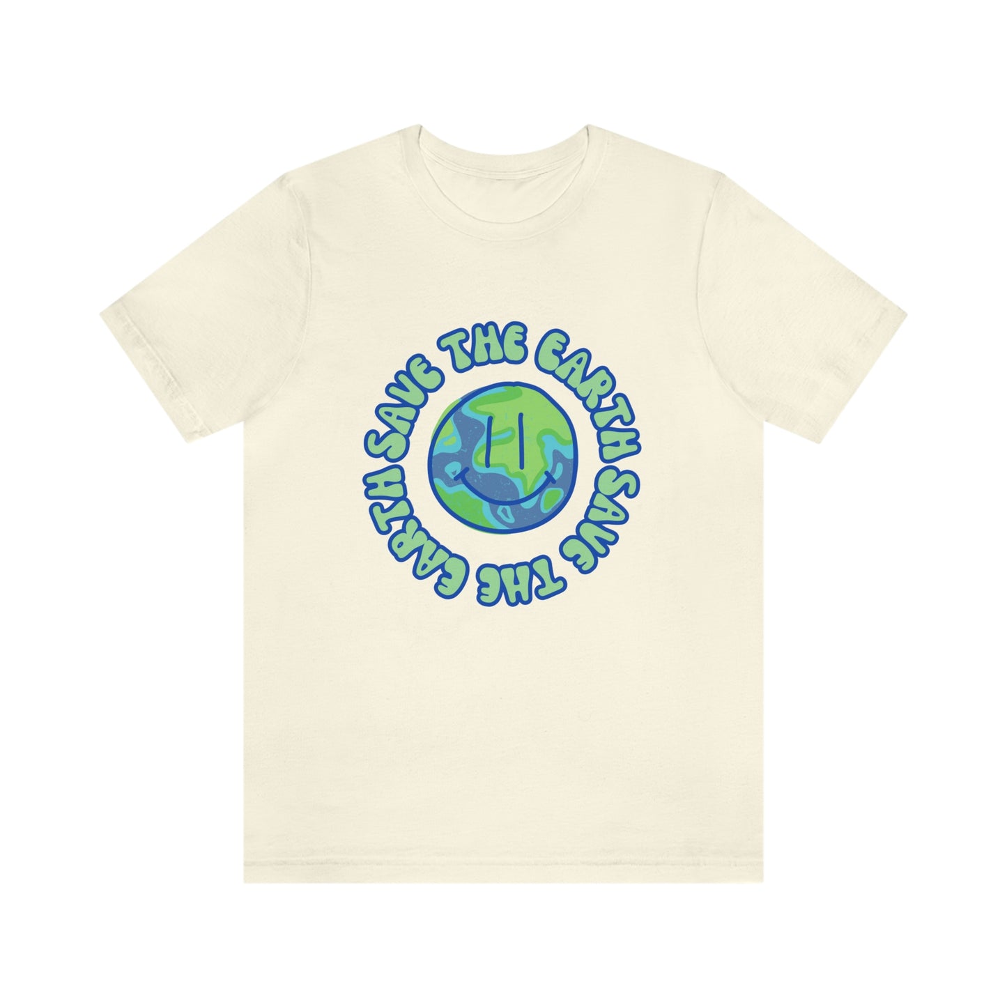 Save the Earth Smiley Unisex Jersey Short Sleeve Tee