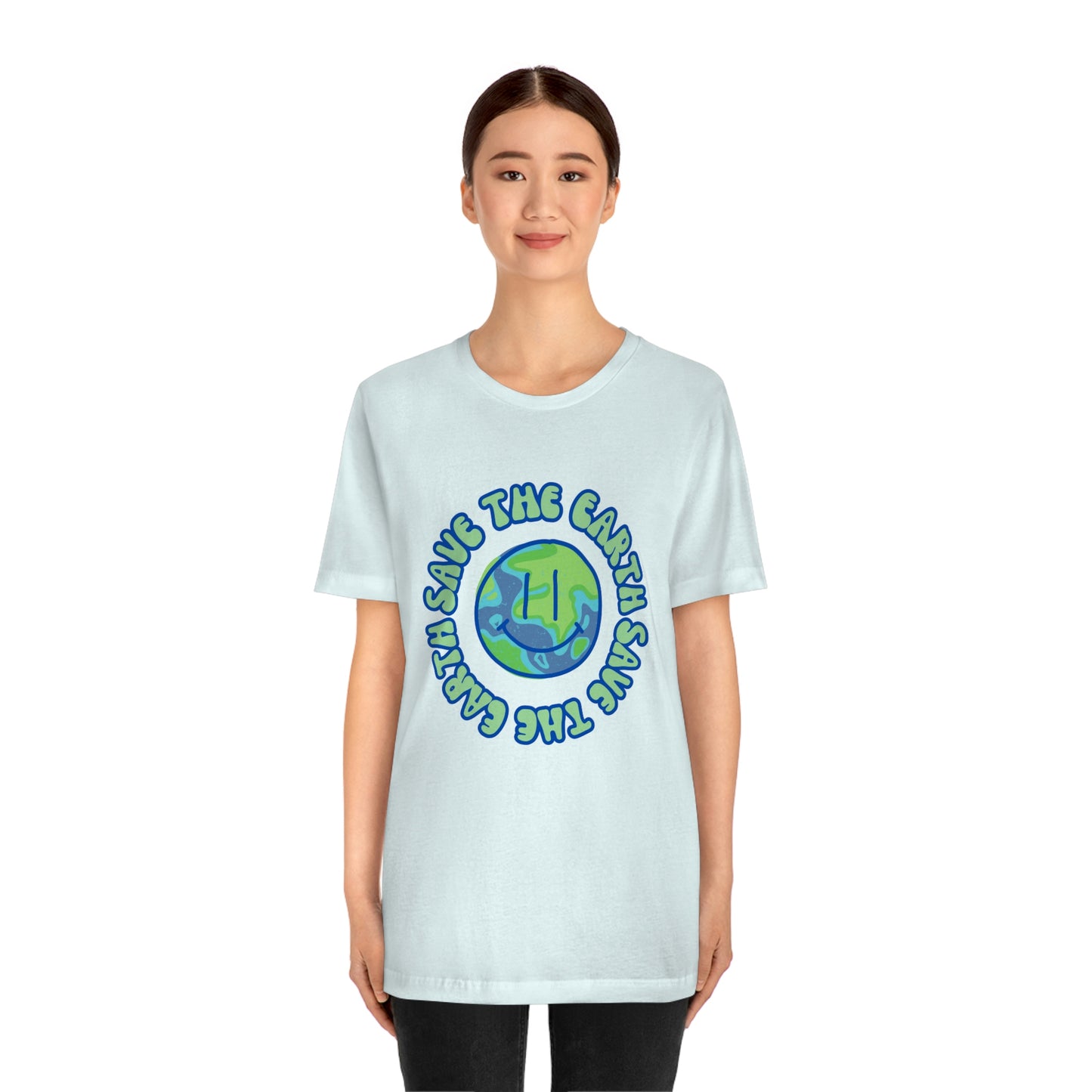 Save the Earth Smiley Unisex Jersey Short Sleeve Tee