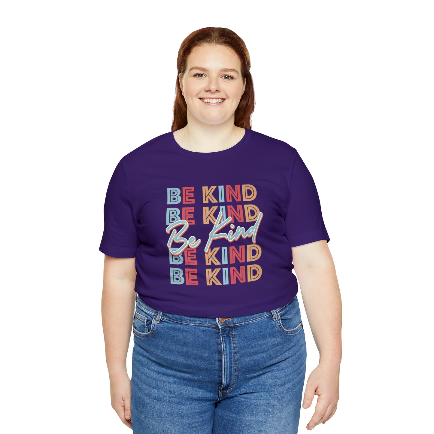 BE KIND on Repeat Unisex Jersey Short Sleeve Tee