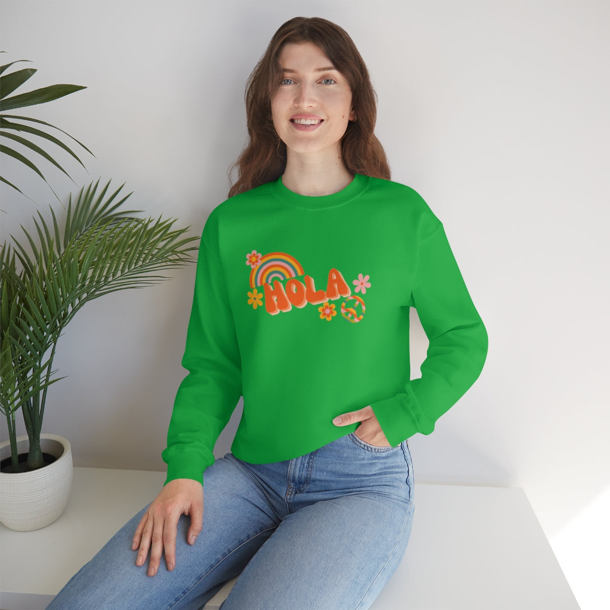 Hola Unisex Heavy Blend™ Crewneck Sweatshirt