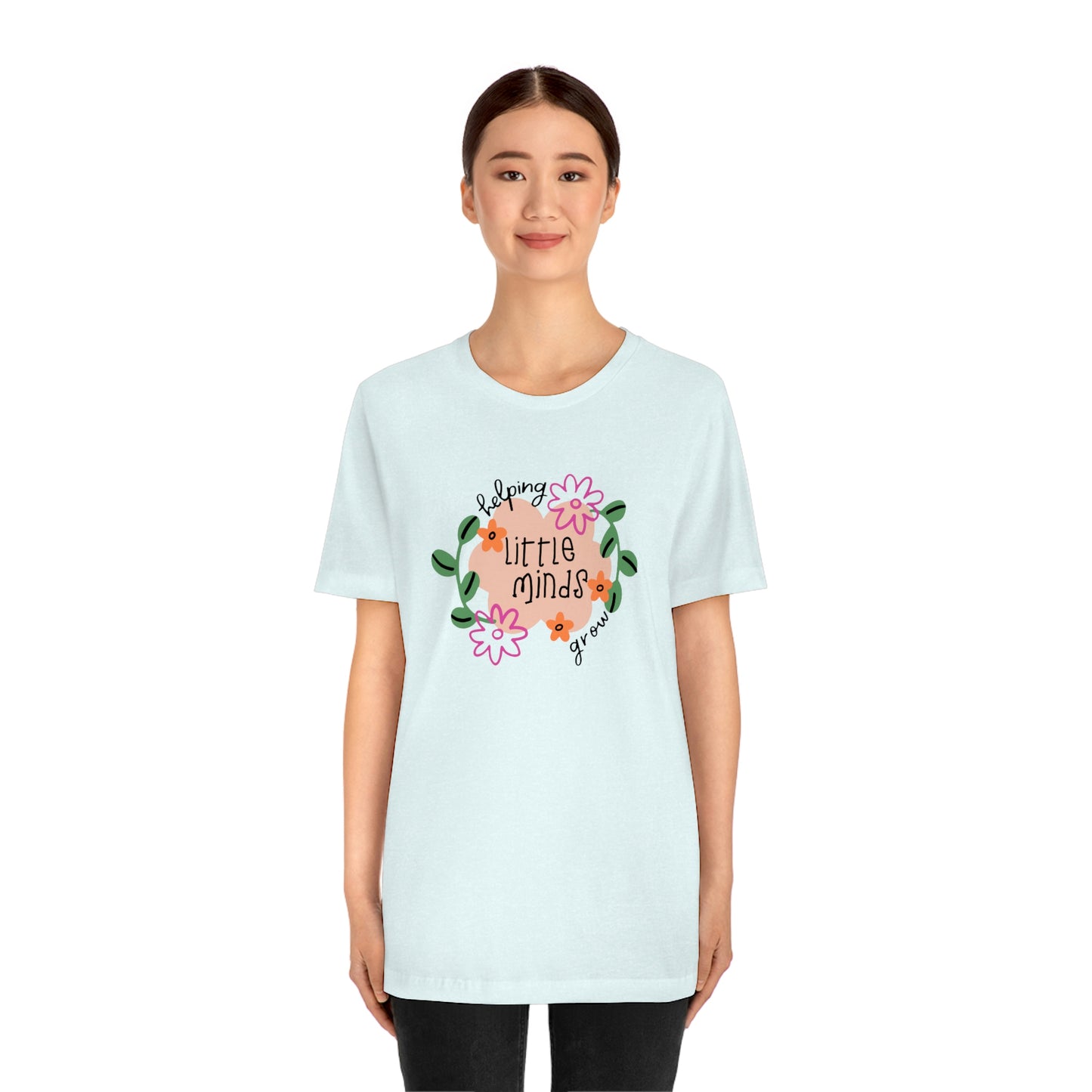 Helping Little Minds Grow Unisex Jersey Short Sleeve Tee
