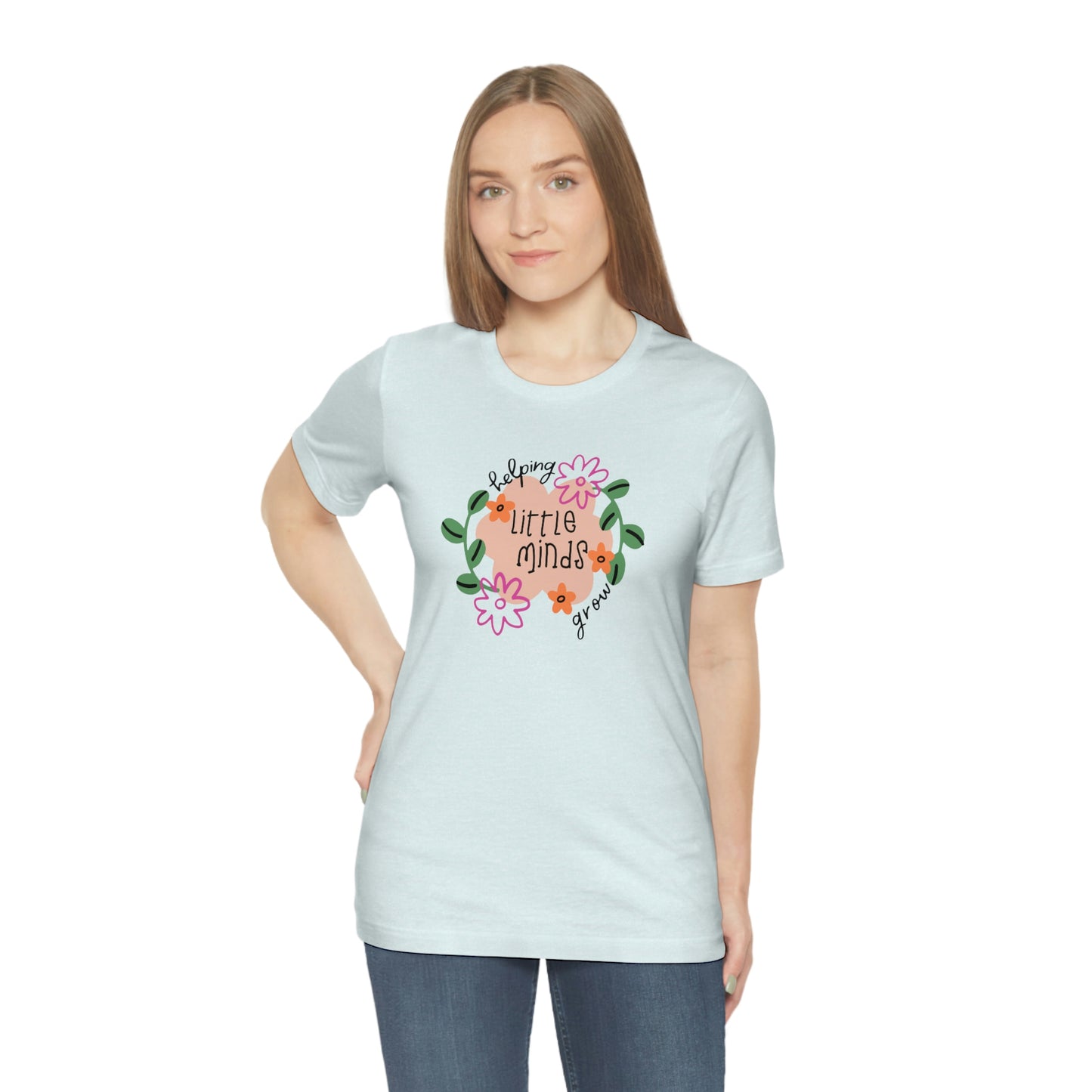 Helping Little Minds Grow Unisex Jersey Short Sleeve Tee
