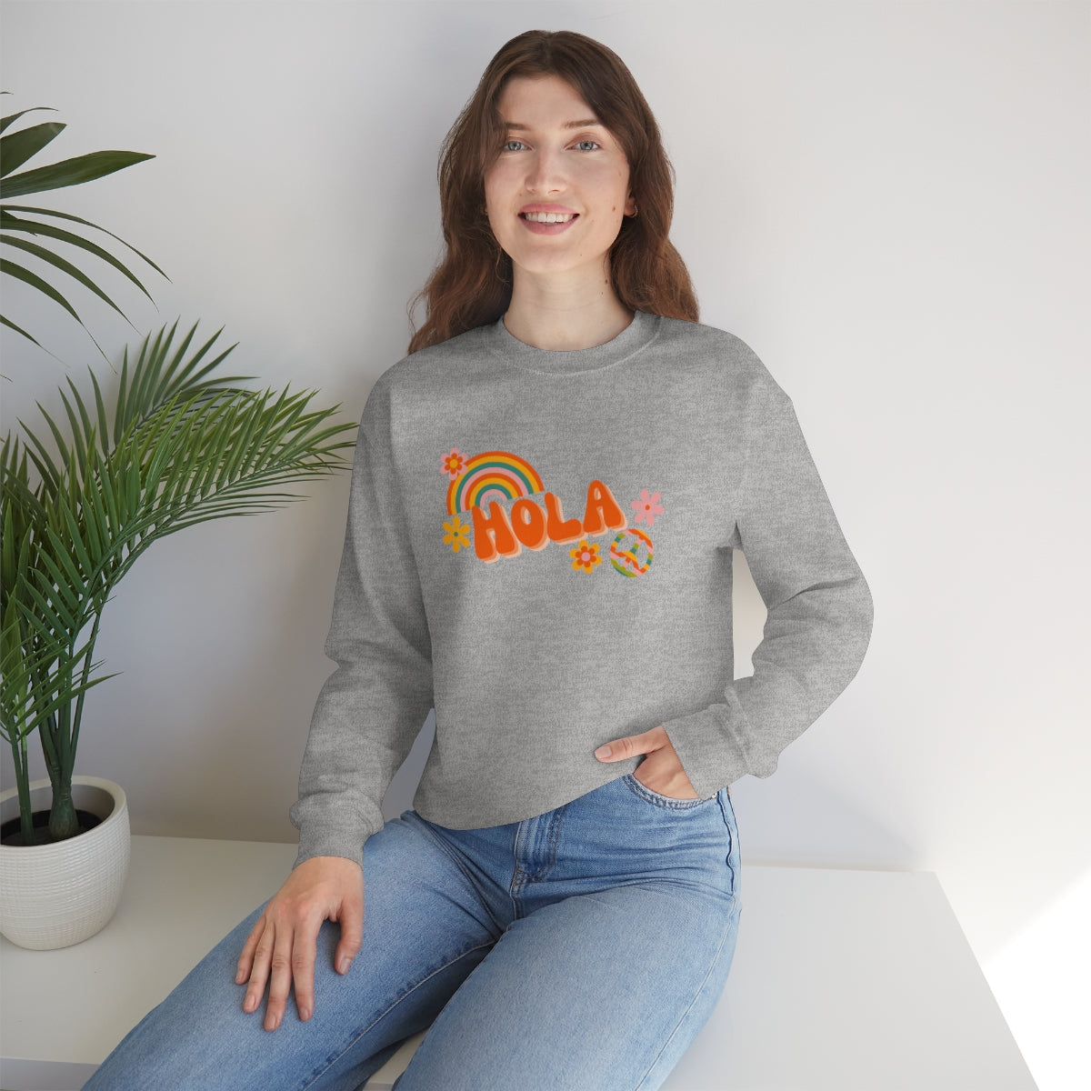 Hola Unisex Heavy Blend™ Crewneck Sweatshirt