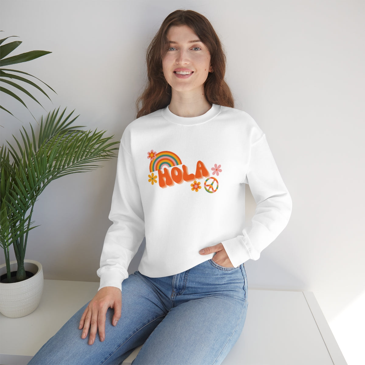 Hola Unisex Heavy Blend™ Crewneck Sweatshirt