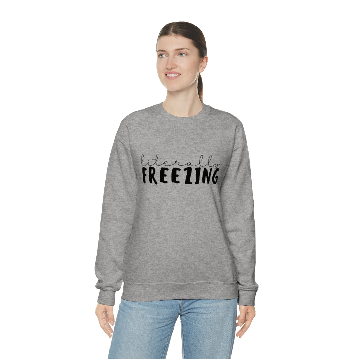 Literally Freezing Unisex Heavy Blend™ Crewneck Sweatshirt
