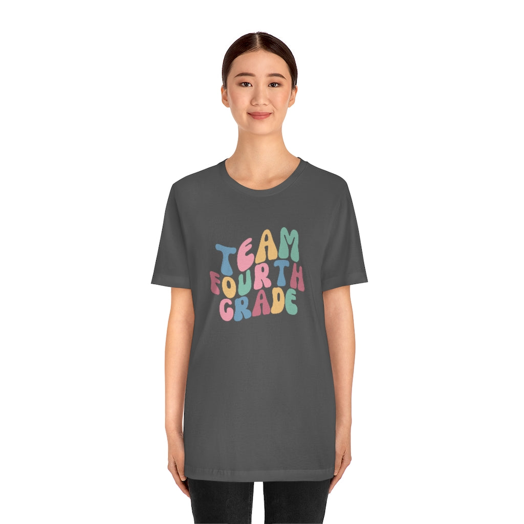 Team Fourth Grade Unisex Jersey Short Sleeve Tee