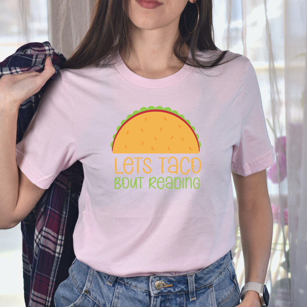 Let's Taco Bout Reading Unisex Jersey Short Sleeve Tee