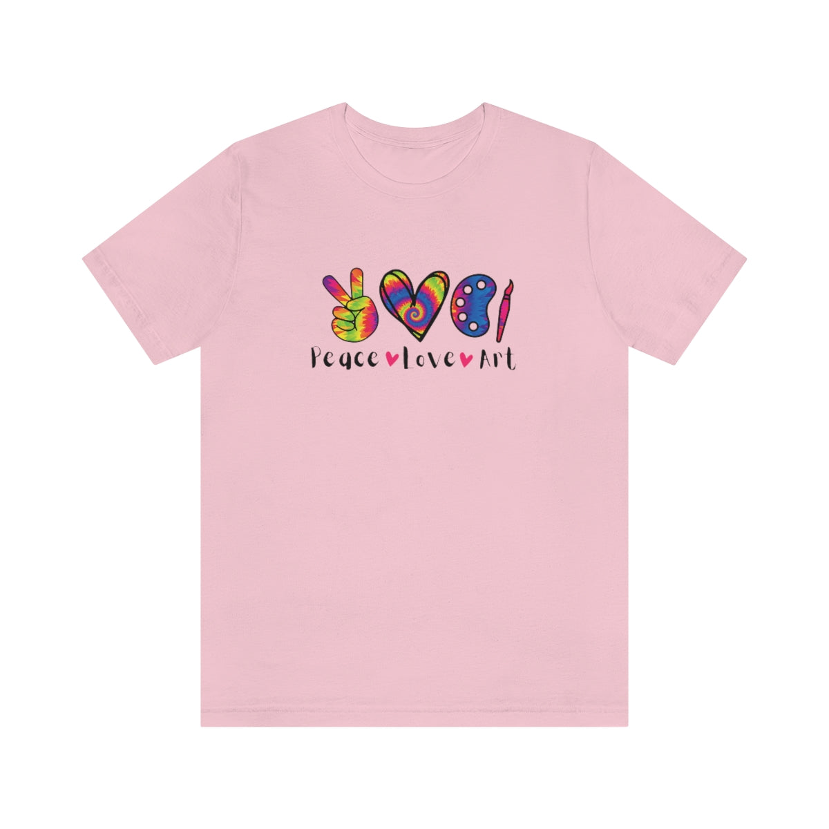 Peace Love and Art Unisex Jersey Short Sleeve Tee