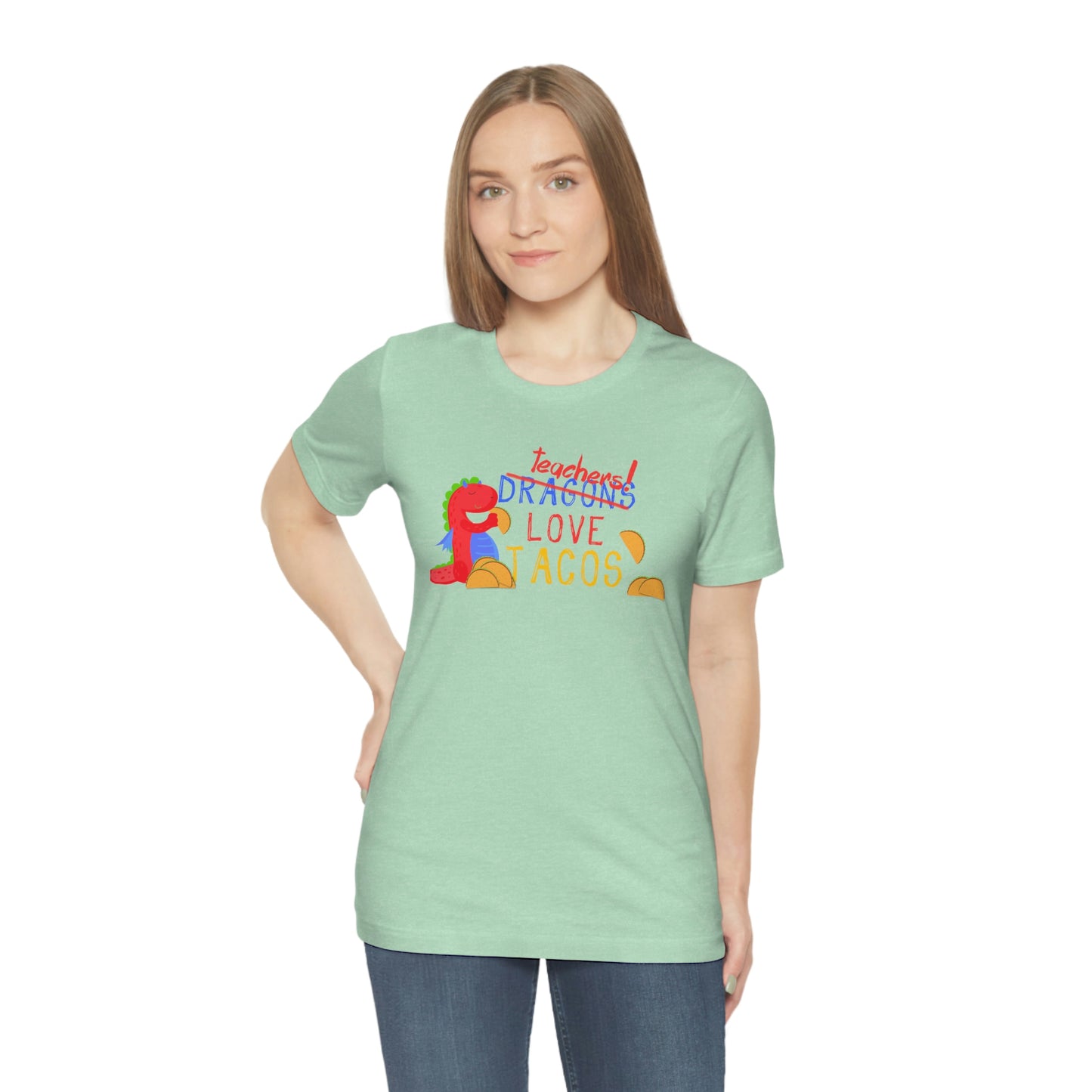 Teachers Love Tacos Unisex Jersey Short Sleeve Tee