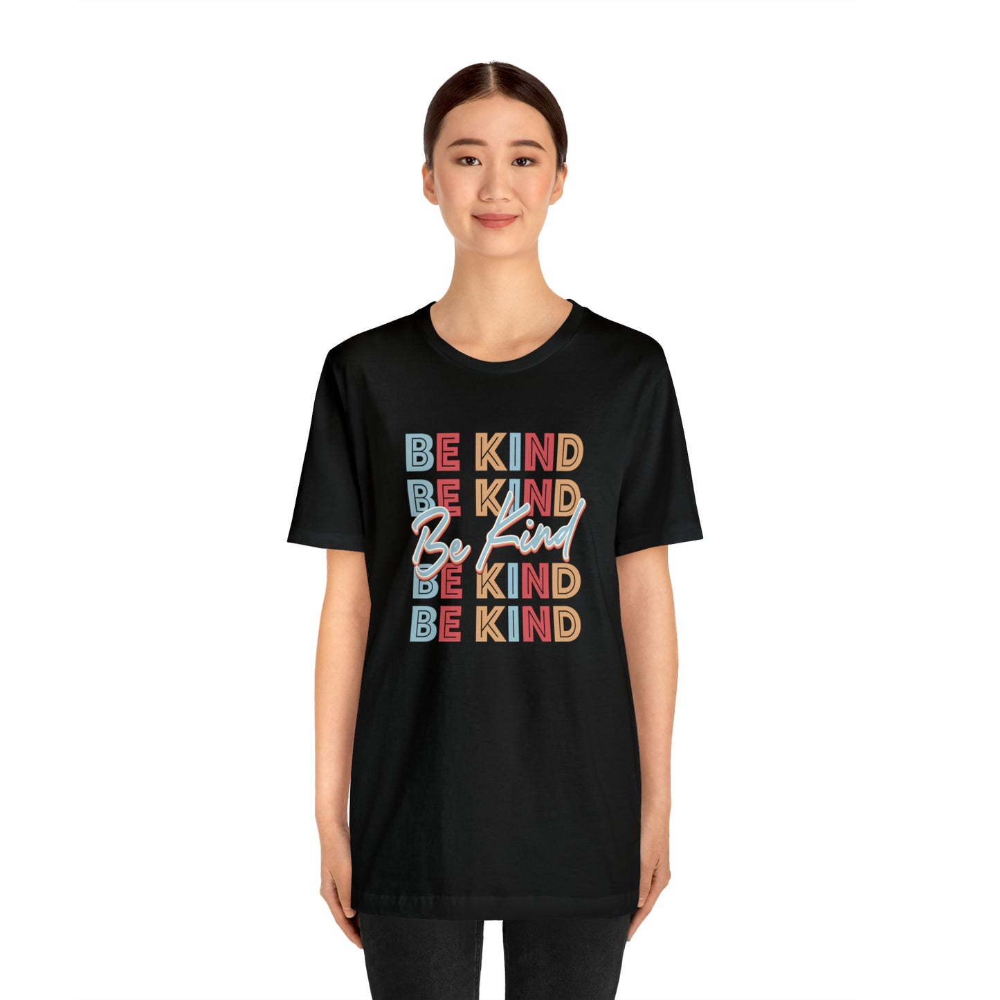BE KIND on Repeat Unisex Jersey Short Sleeve Tee