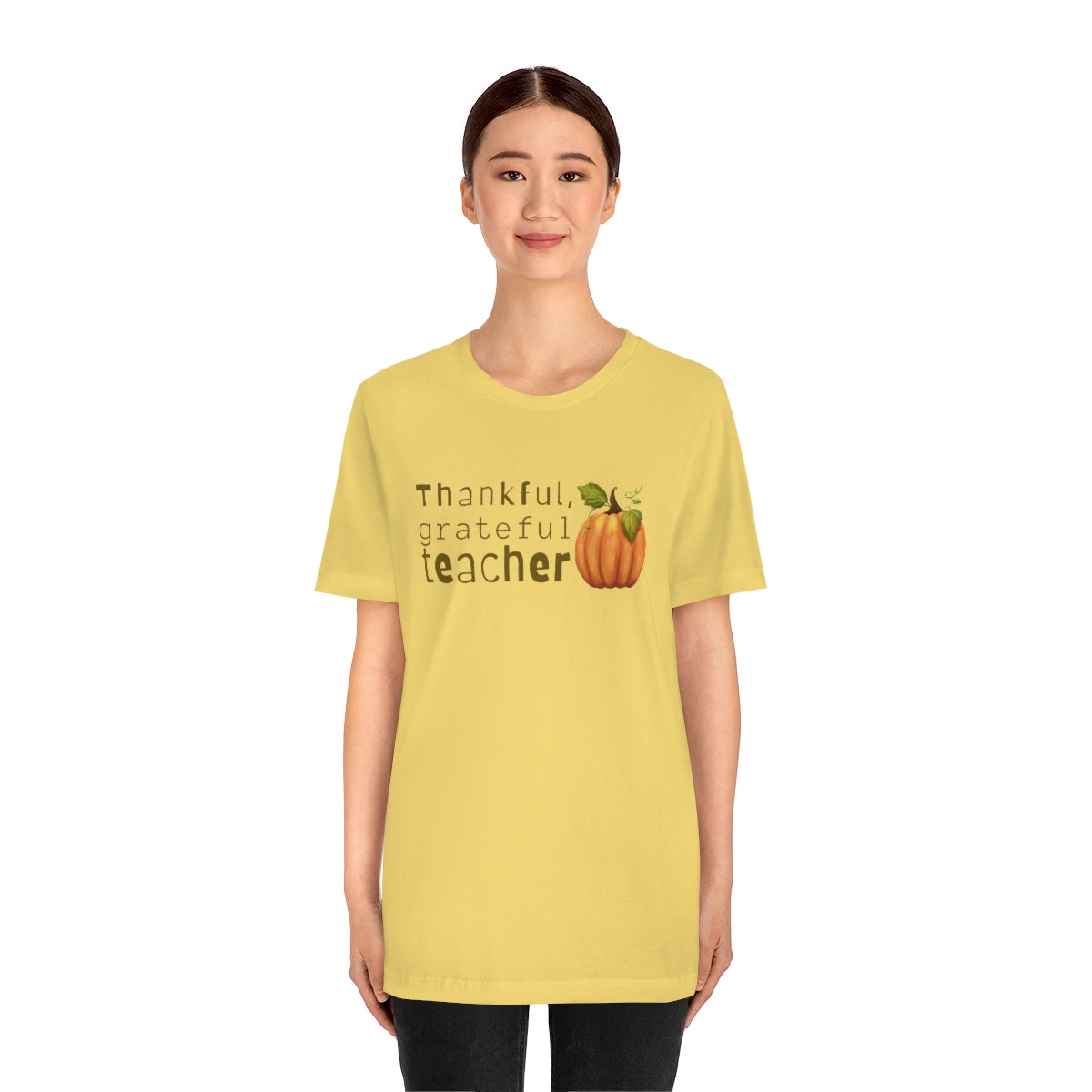 Thankful Grateful Teacher Unisex Jersey Short Sleeve Tee