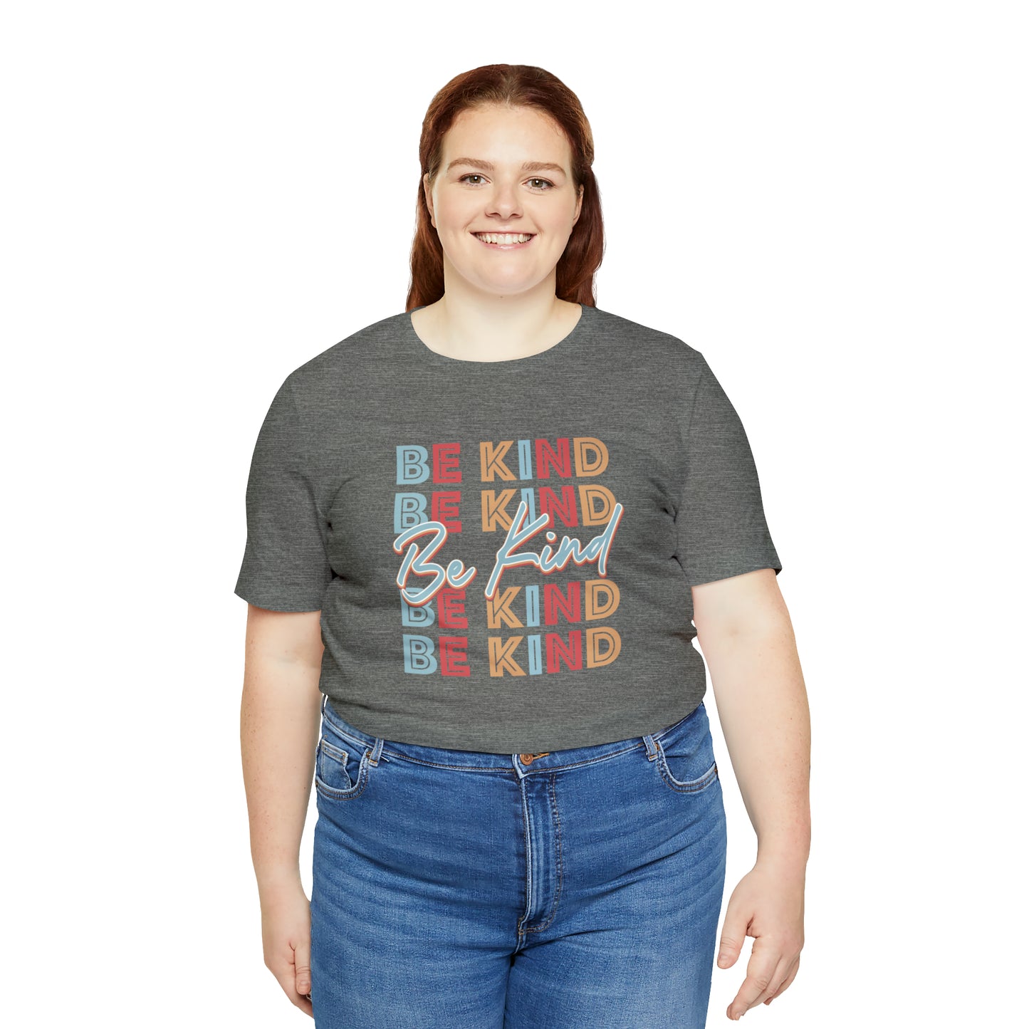 BE KIND on Repeat Unisex Jersey Short Sleeve Tee