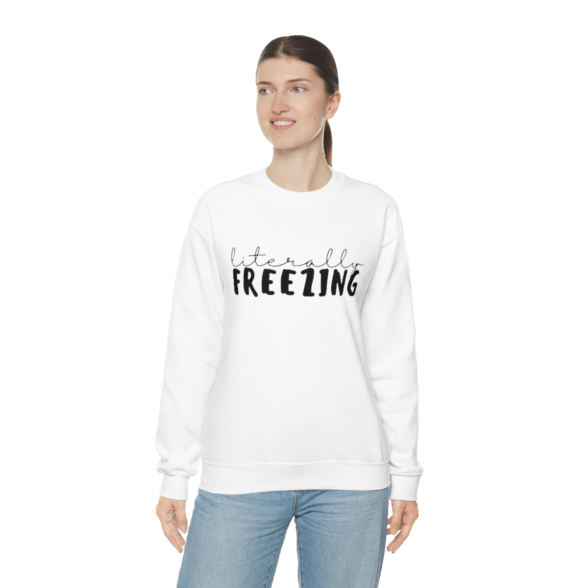 Literally Freezing Unisex Heavy Blend™ Crewneck Sweatshirt