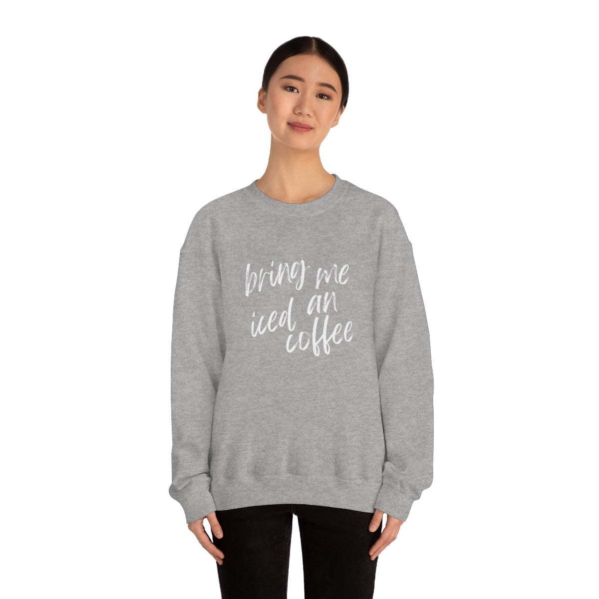Bring Me An Iced Coffee Unisex Heavy Blend™ Crewneck Sweatshirt