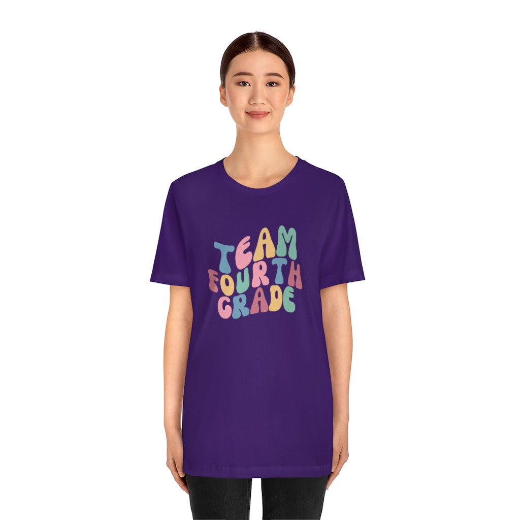 Team Fourth Grade Unisex Jersey Short Sleeve Tee
