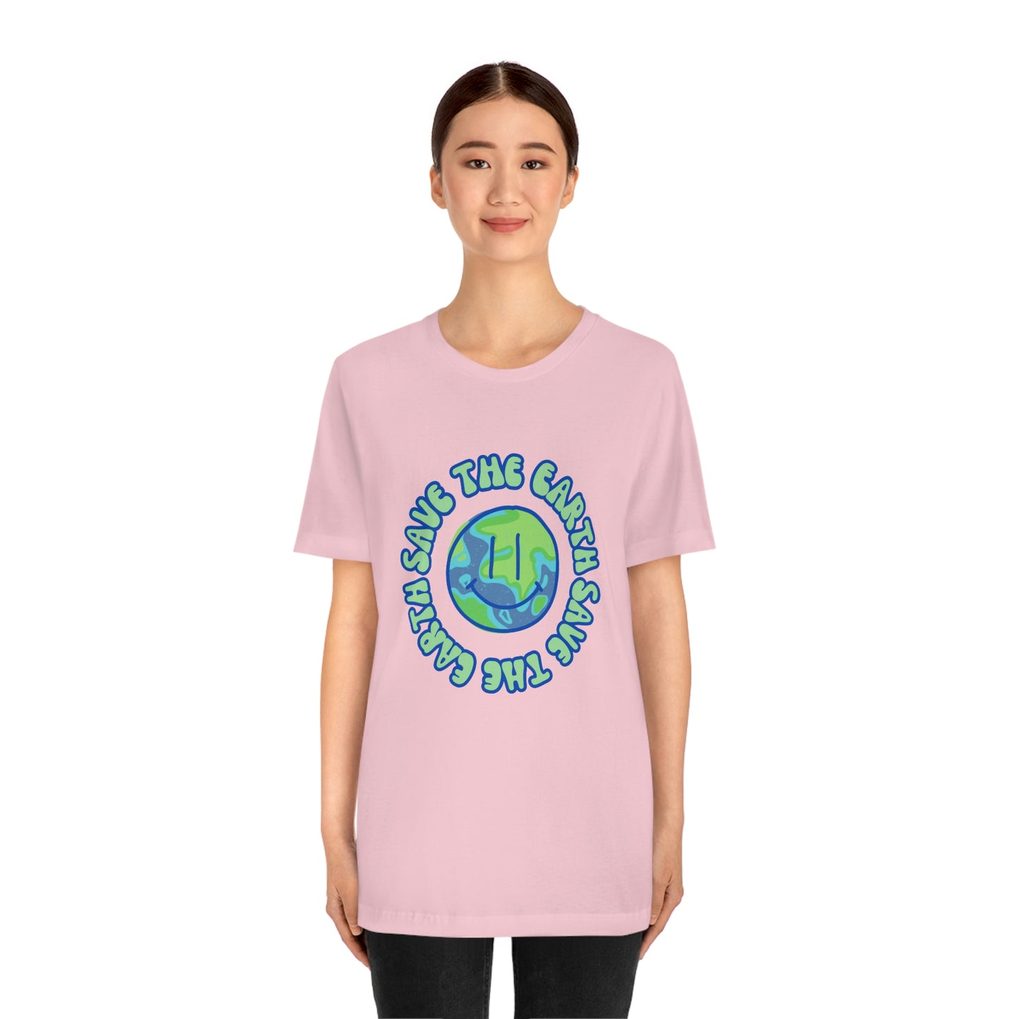 Save the Earth Smiley Unisex Jersey Short Sleeve Tee