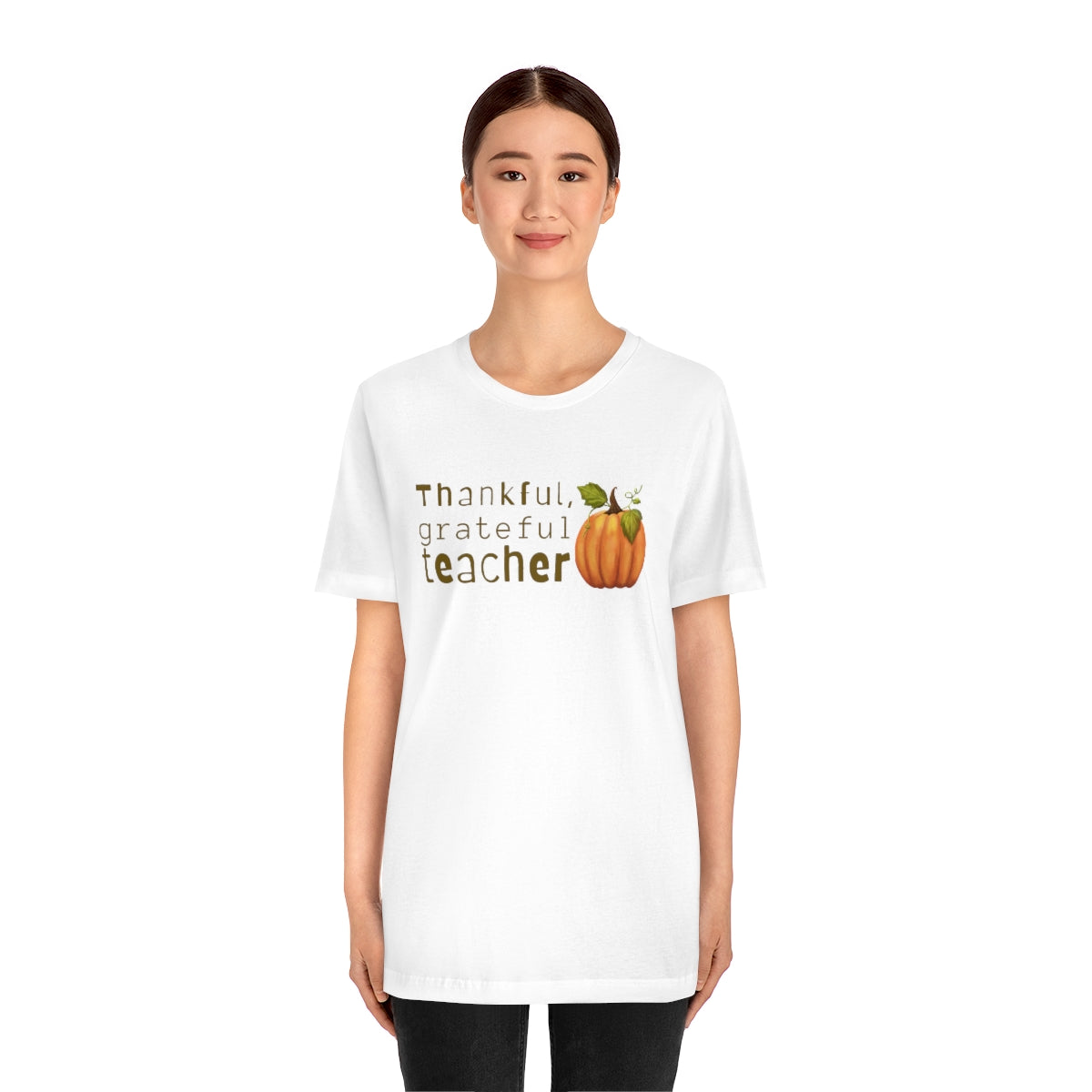 Thankful Grateful Teacher Unisex Jersey Short Sleeve Tee