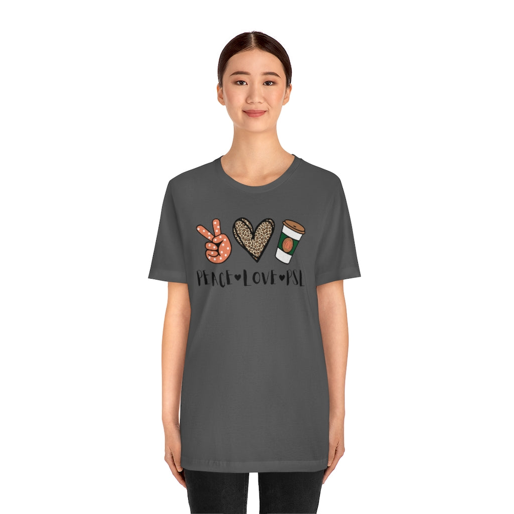 Peace, Love & PSL Unisex Jersey Short Sleeve Tee