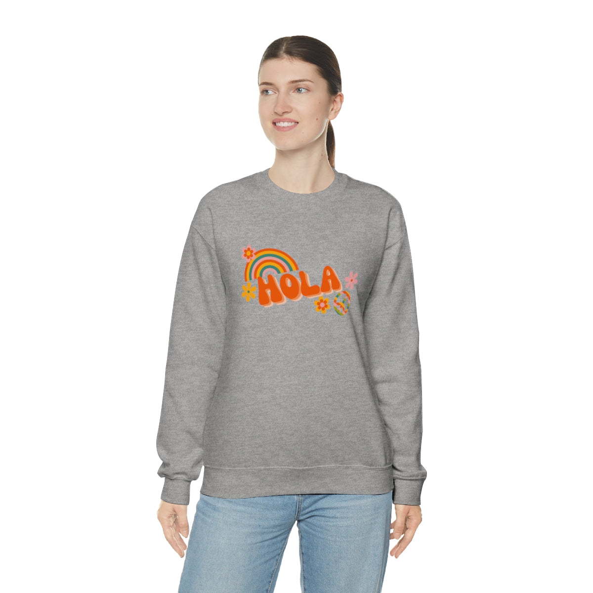 Hola Unisex Heavy Blend™ Crewneck Sweatshirt