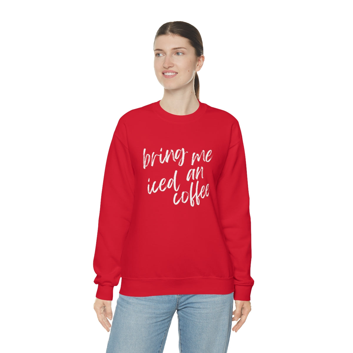 Bring Me An Iced Coffee Unisex Heavy Blend™ Crewneck Sweatshirt