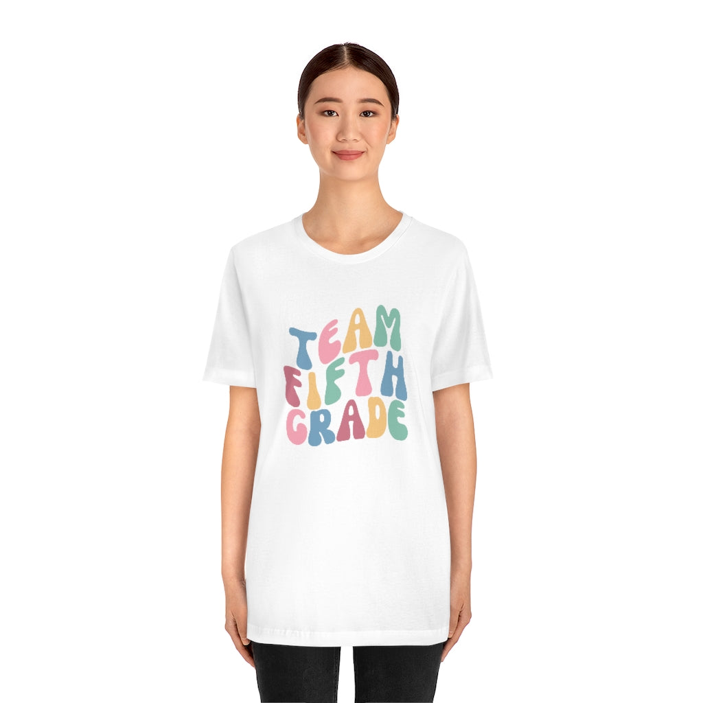 Team Fifth Grade Unisex Jersey Short Sleeve Tee