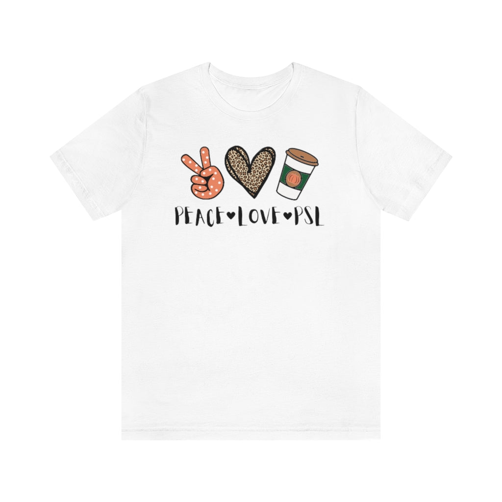 Peace, Love & PSL Unisex Jersey Short Sleeve Tee