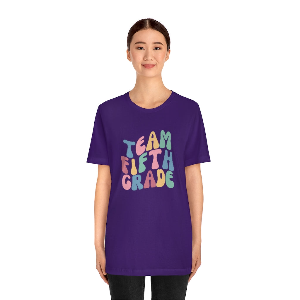 Team Fifth Grade Unisex Jersey Short Sleeve Tee