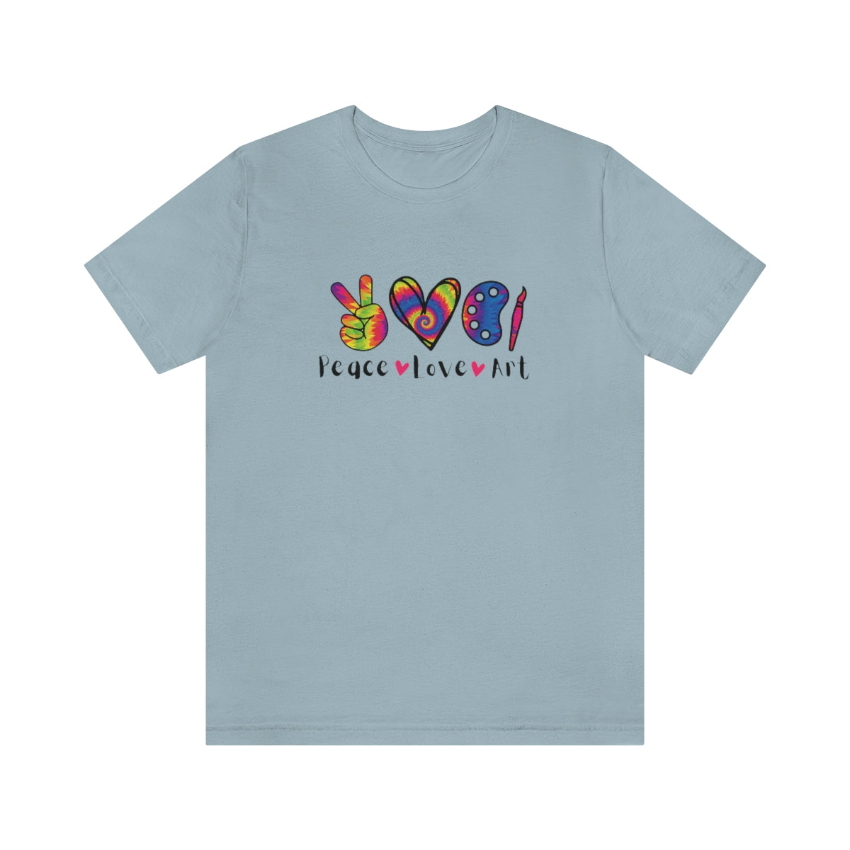 Peace Love and Art Unisex Jersey Short Sleeve Tee