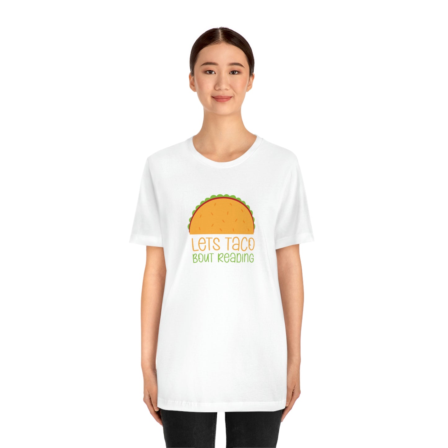 Let's Taco Bout Reading Unisex Jersey Short Sleeve Tee