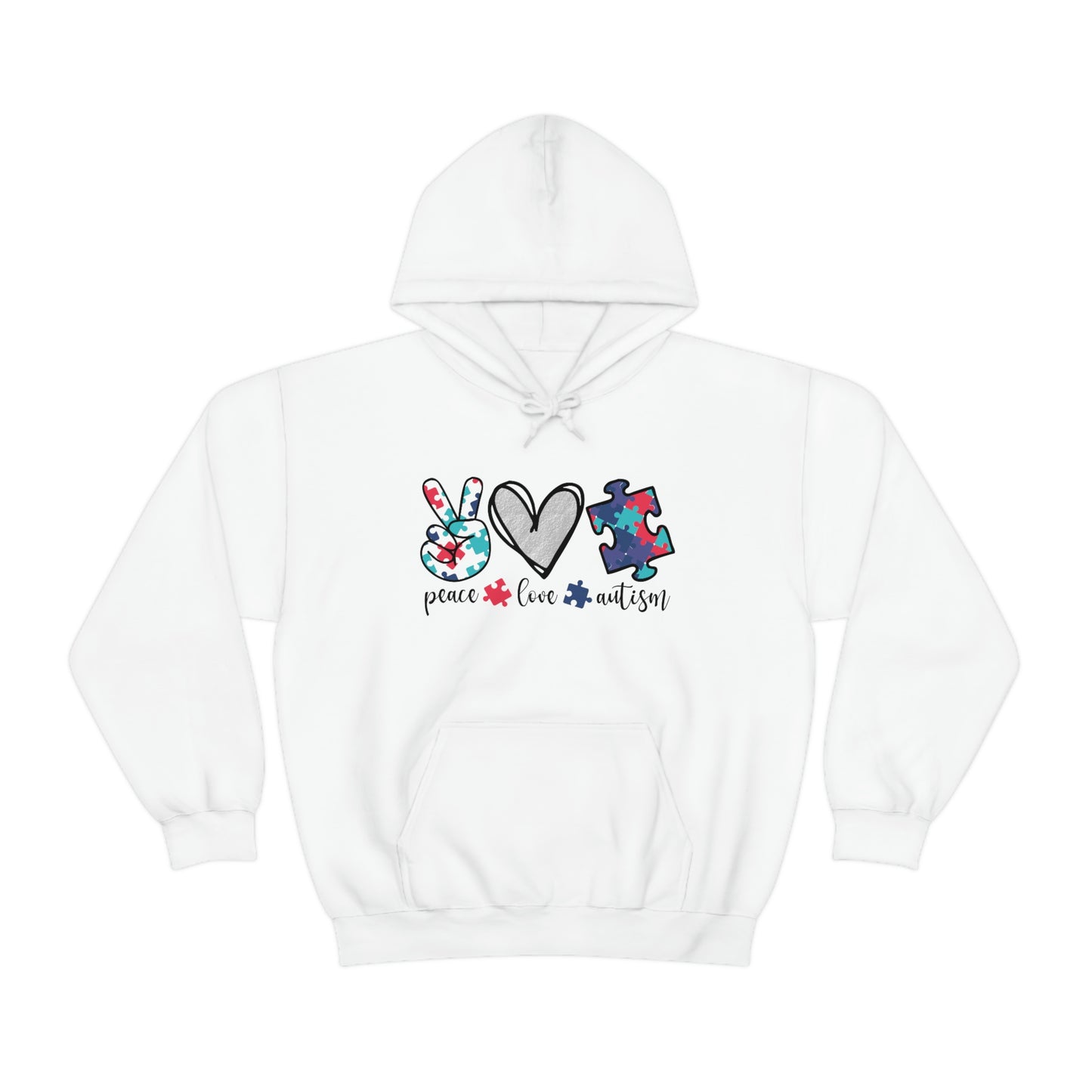 Peace Love Autism Unisex Hoodie