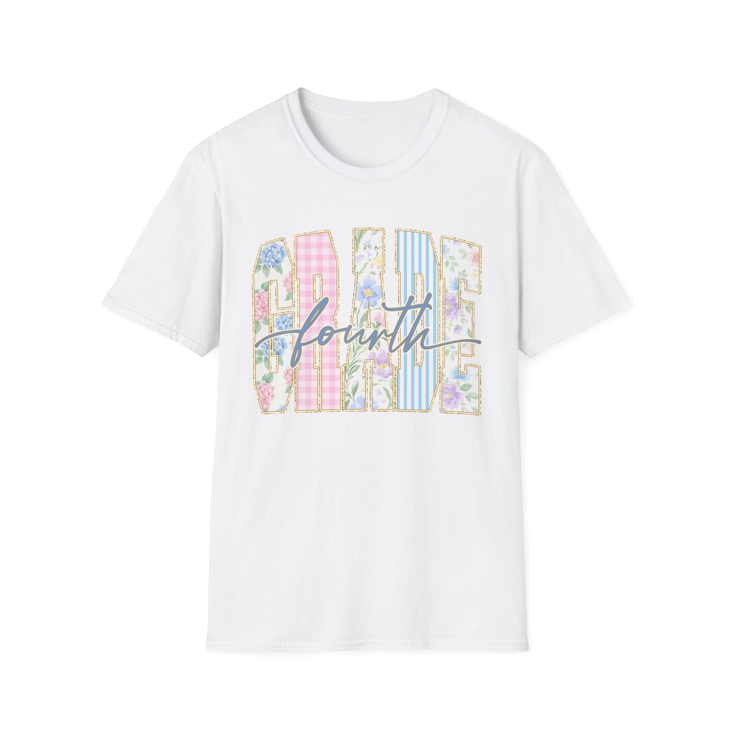 Fourth Grade Teacher Shirt | Floral Coquette Back to School Tee