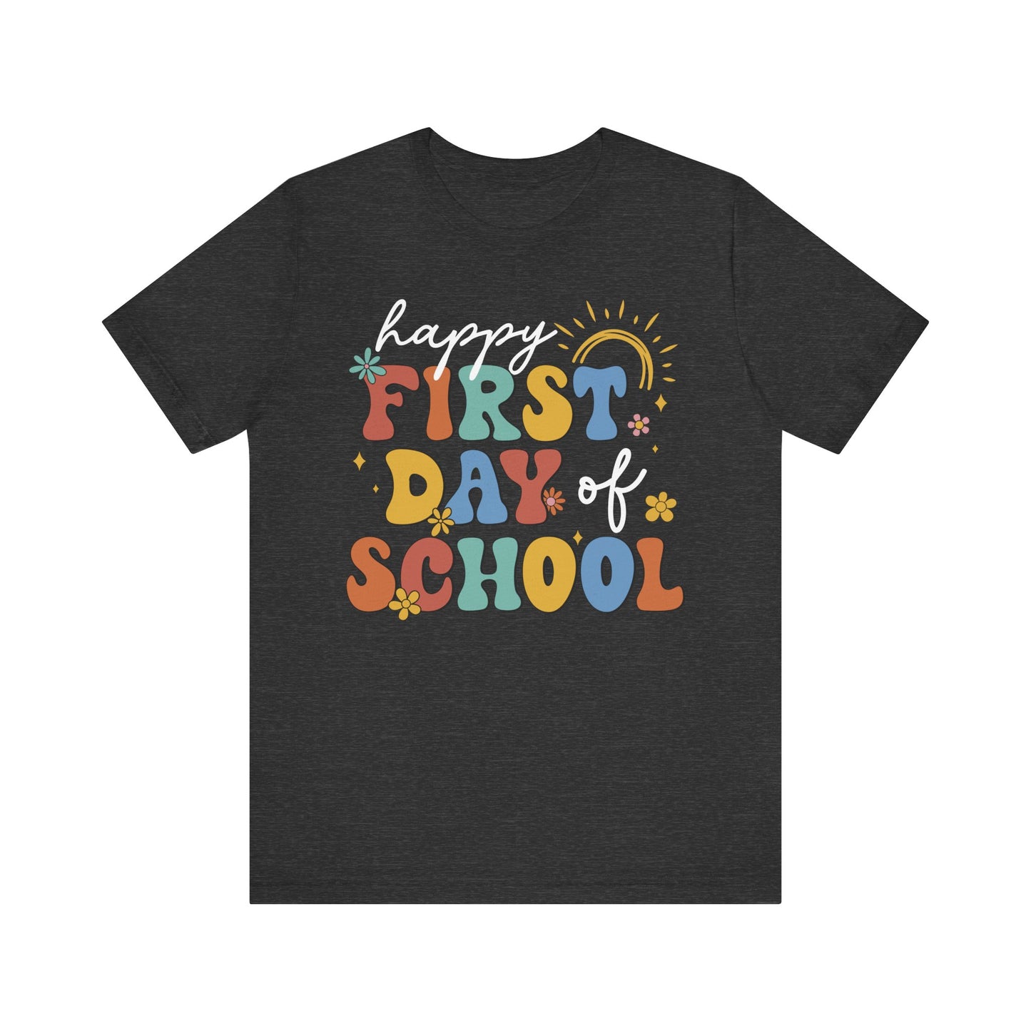 Happy First Day of School Groovy Tee