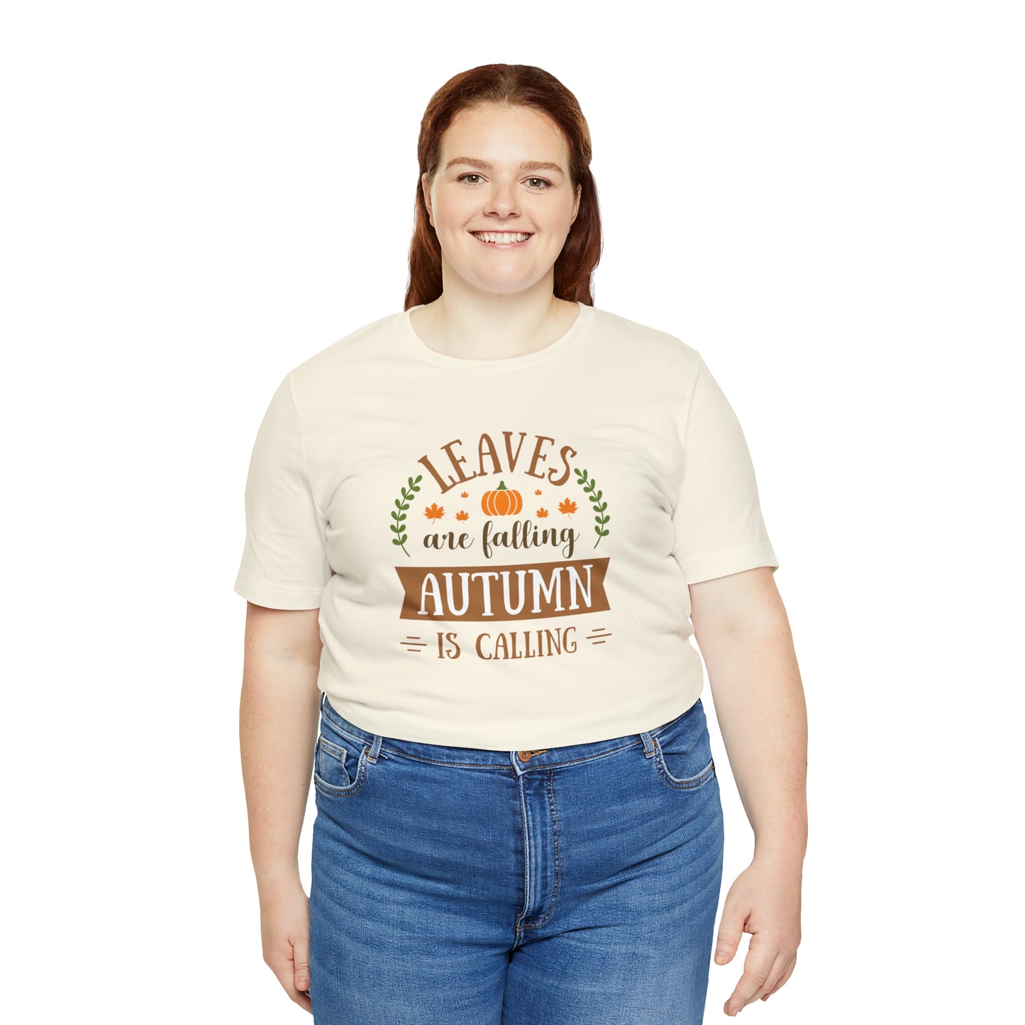 Leaves are Falling, Autumn is Calling Unisex Jersey Short Sleeve Tee