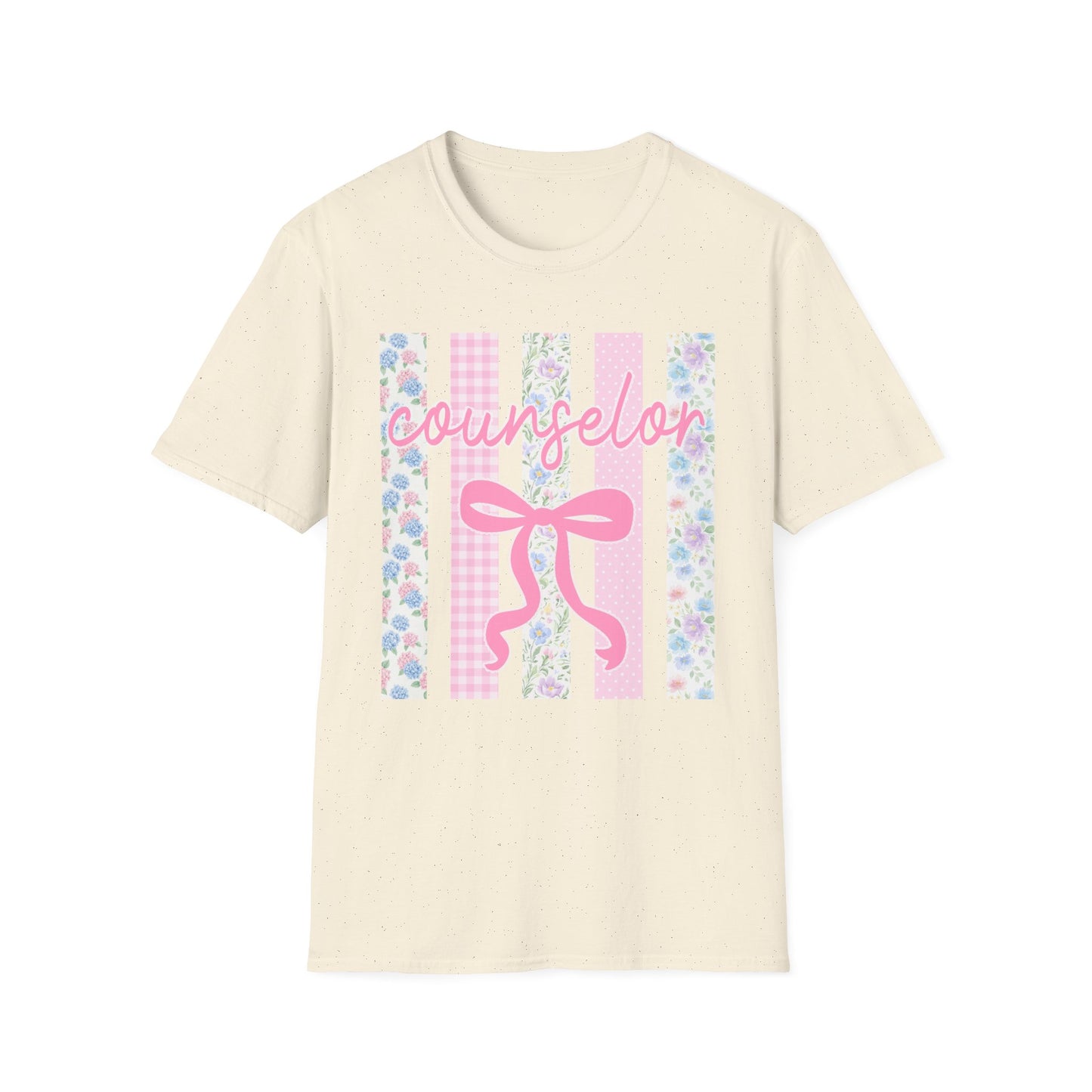 Counselor Floral Bow Coquette Graphic Tee | Vintage Aesthetic Shirt