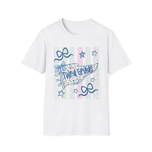 Third Grade Teacher Bow Shirt | Coquette Back to School Tee